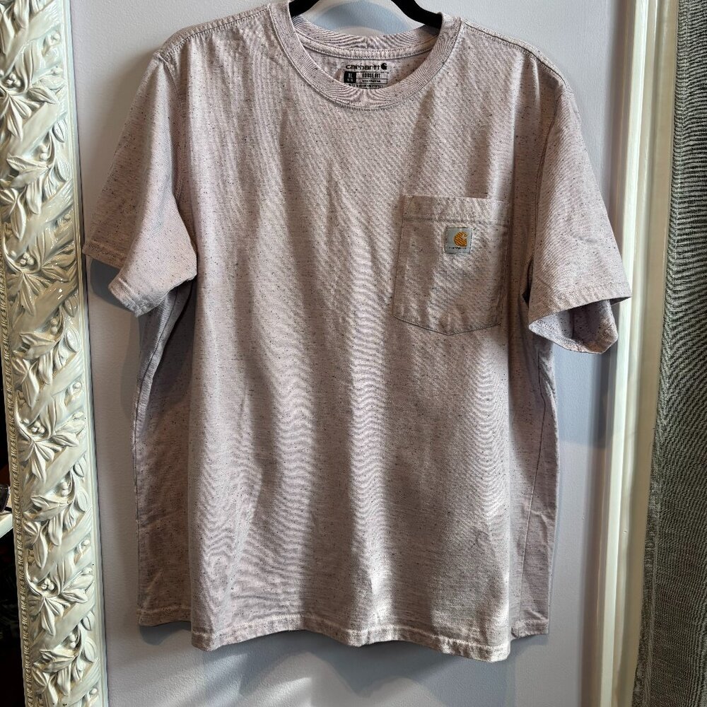 Carhartt Womens Lilac heather Tshirt with Pocket Size XL